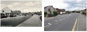 Blackfen Road near Fen Grove, 1930s and 2010