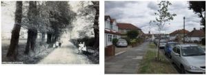 Days Lane towards Blackfen, 1900 and 2010